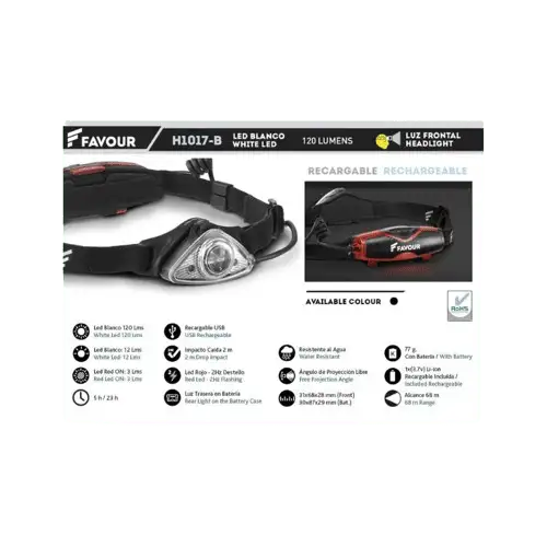 linterna-frontal-Unifromes-Lucia FRONTAL 120 LM - Imagen 1